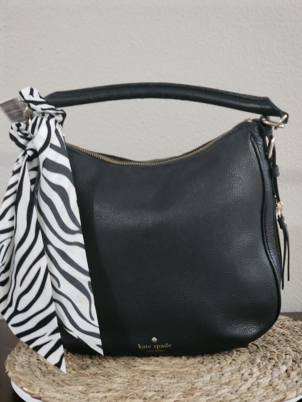 Kate Spade Black Leather Hobo Bag - Picture 10 of 12